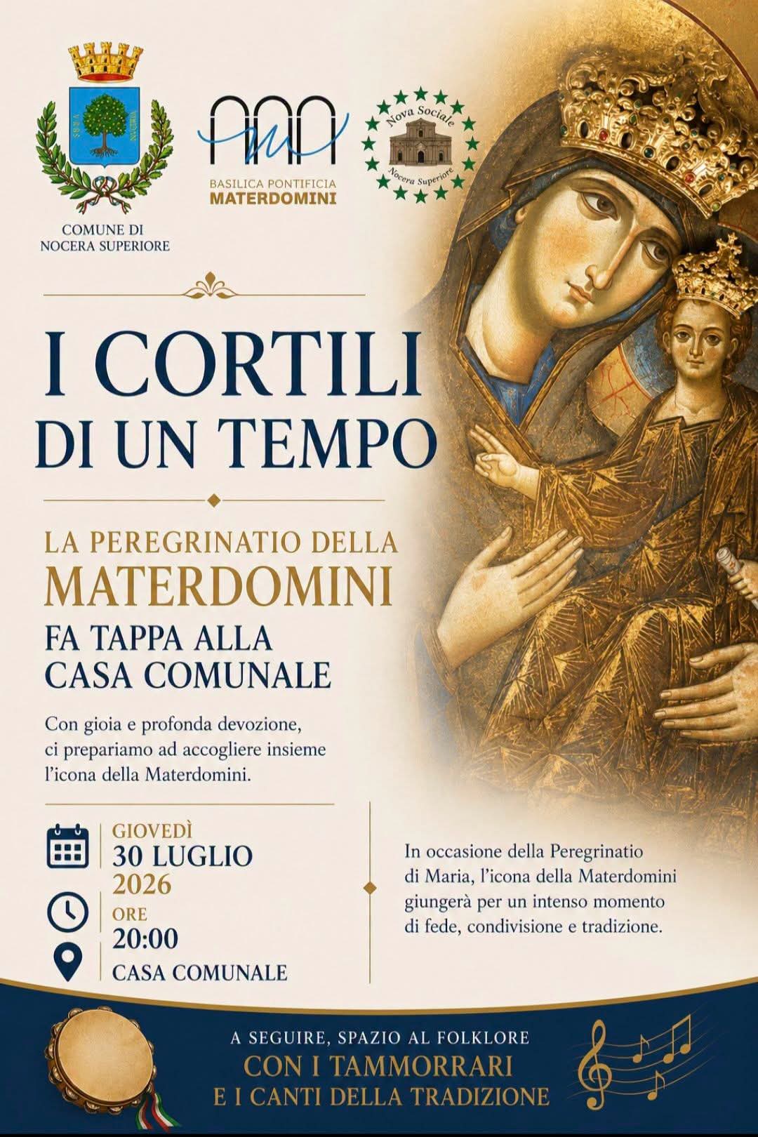 I Cortili di un Tempo - La Peregrinatio della Materdomini fa tappa alla Casa Comunale