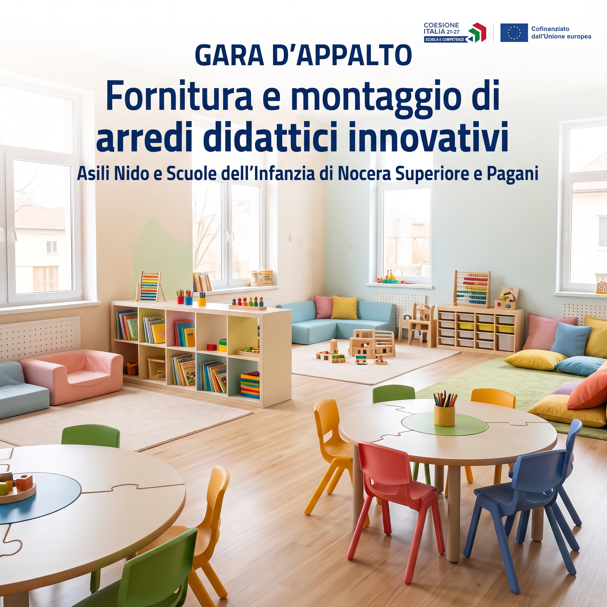Bando di Gara per la Fornitura e Montaggio di Arredi Didattici Innovativi per le Scuole di Nocera Superiore e Pagani