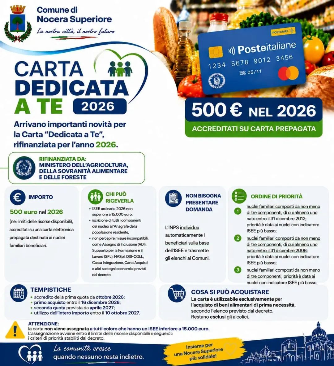 Un  aiuto concreto per le  famiglie della nostra comunit&agrave;