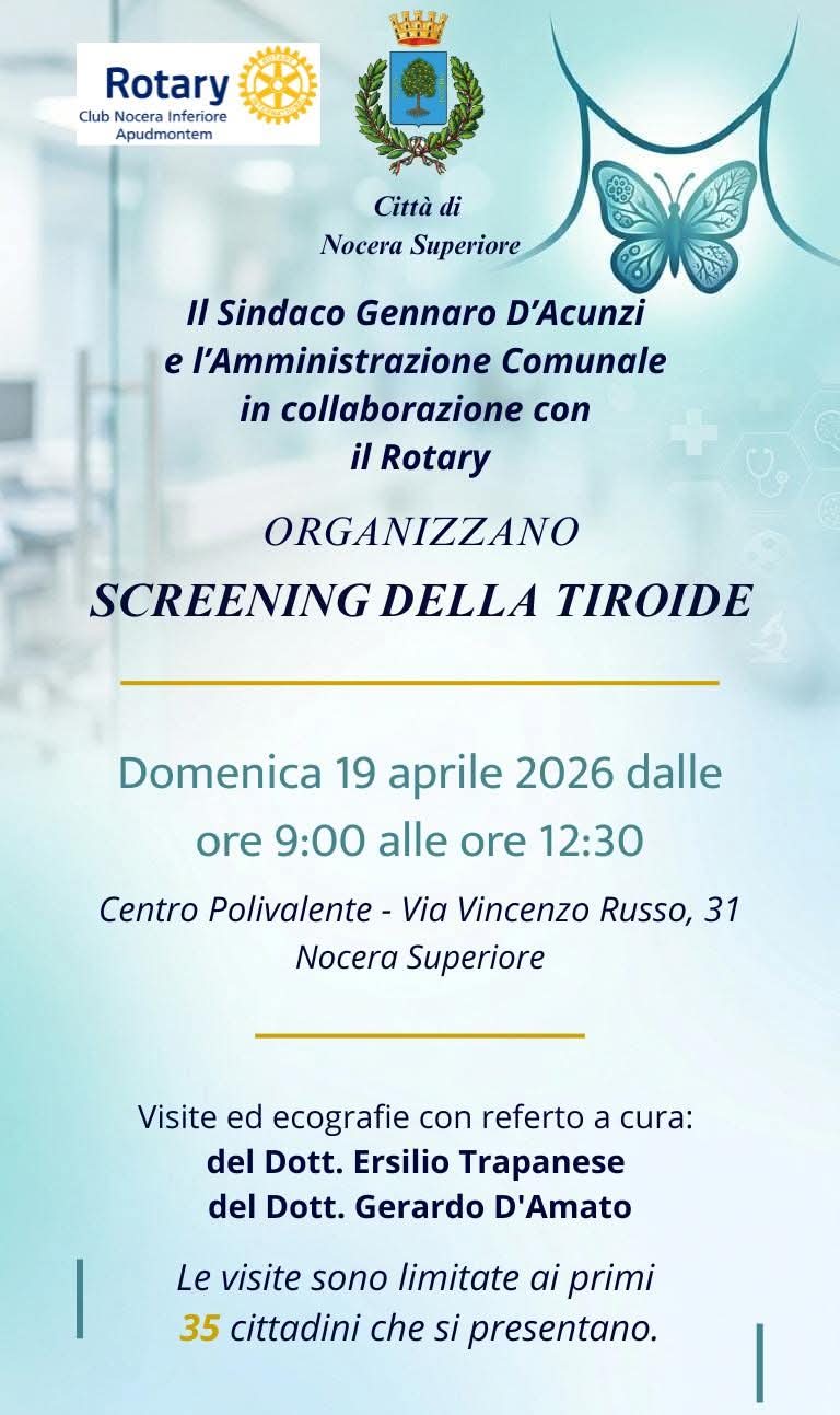 Giornata di informazione di sensibilizzazione dedicata alla&nbsp; prevenzione delle patologie tiroidee.