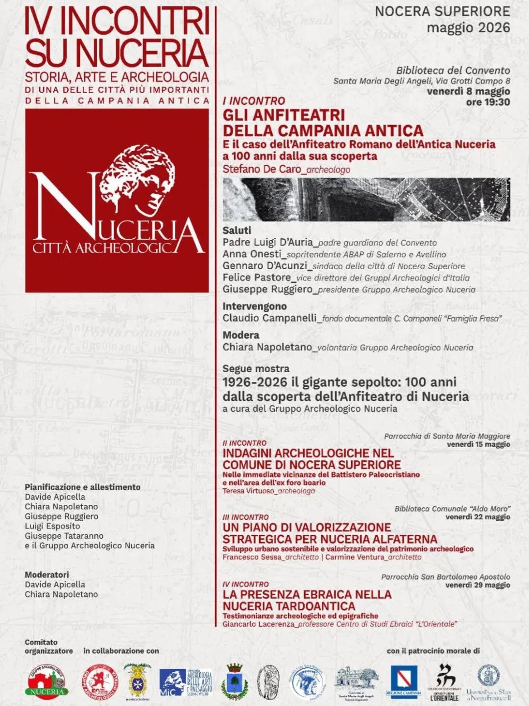 IV INCONTRI SU NUCERIA. Storia, Arte e Archeologia di una della citt&agrave; pi&ugrave; importanti della Campania Antica.