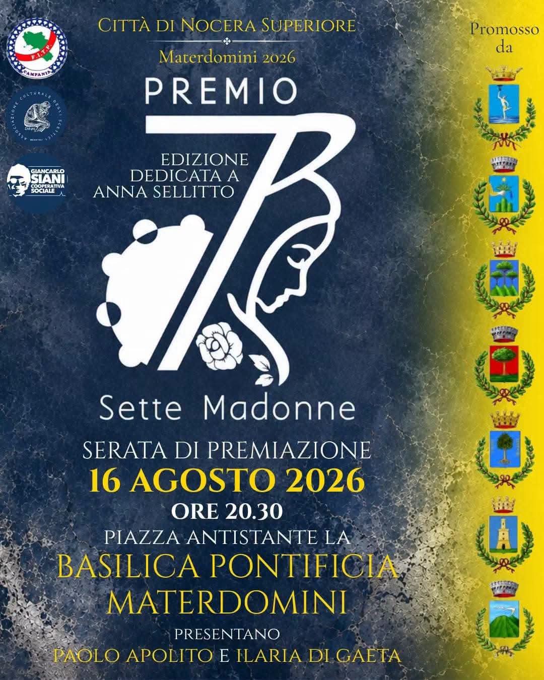 Premio Sette Madonne: Nocera Superiore custode di fede e tradizione millenaria   &nbsp;