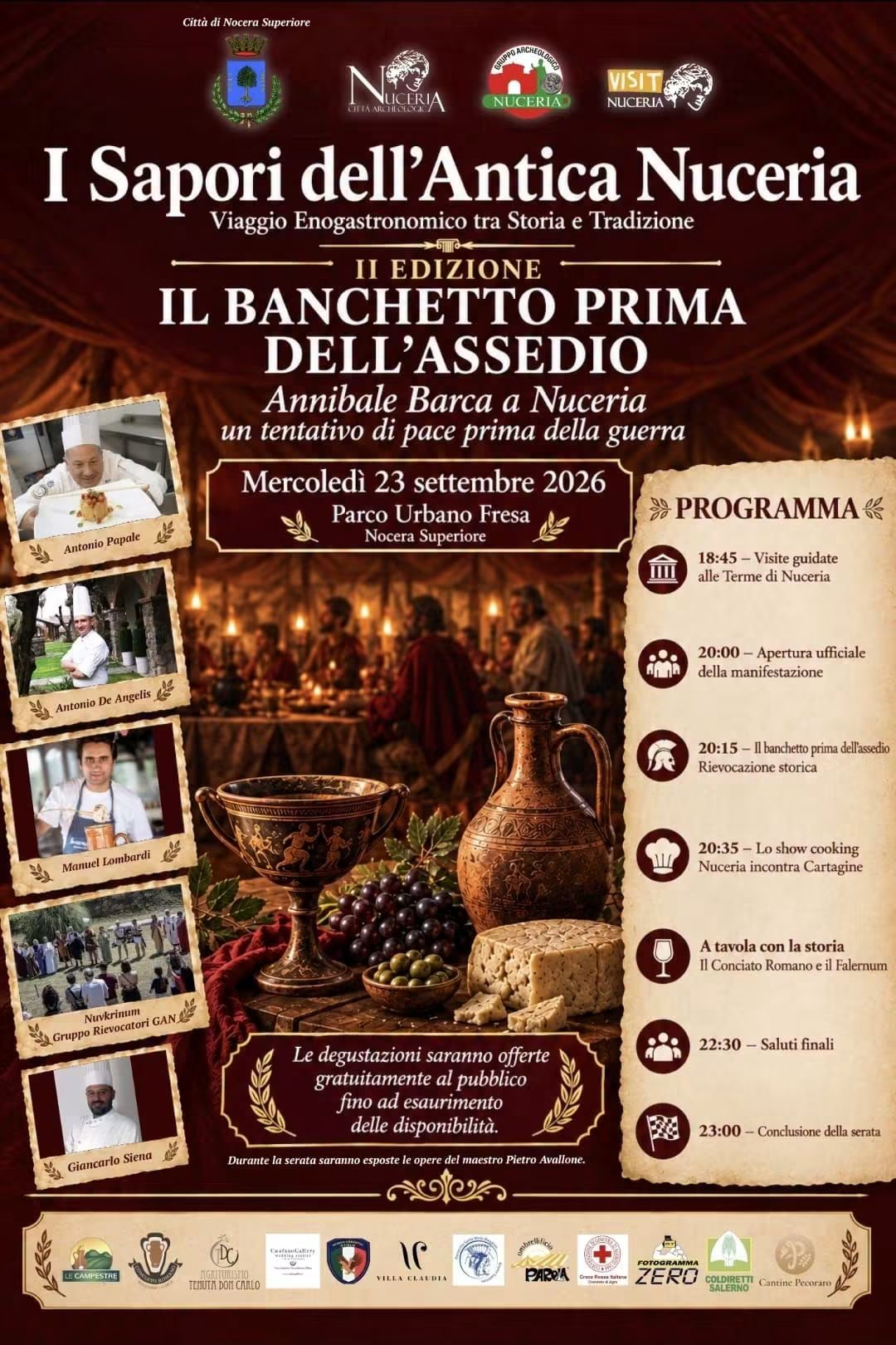 Un viaggio nel gusto tra storia e mito. " I Sapori dell'Antica Nuceria"