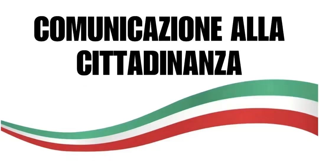 Avviso alla Cittadinanza