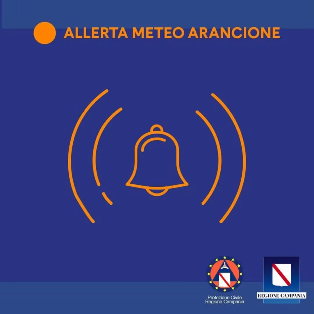 Allerta meteo Arancione - Chiusura di cimitero, parchi e ville comunali. Sospesi eventi e  manifestazioni