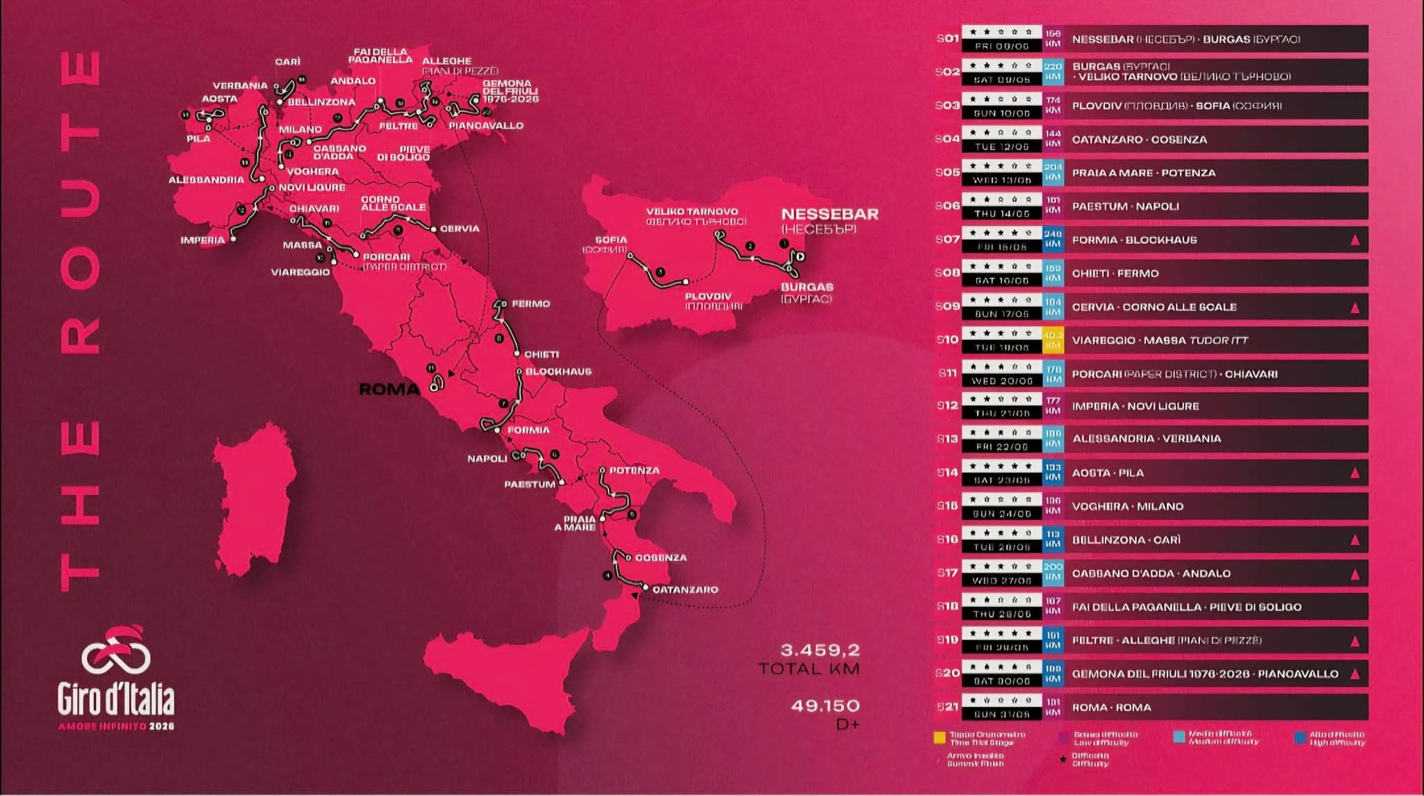 Avviso alla cittadinanza- Giro D'Italia 109&deg; Edizione