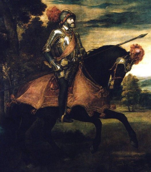 Imperatore Carlo V a cavallo
